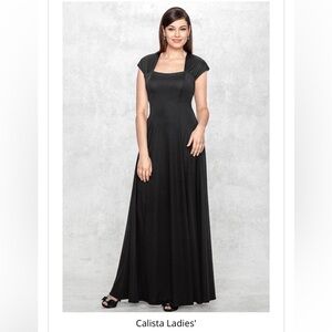 Style Accents Calista Dress Elegant Black Evening Gown Performance
